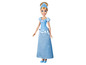 Eine Disney Prinzessin Puppe in einem blauen Kleid.
