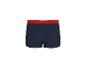 Dunkelblaue Herren-Boxershorts mit rotem Bund