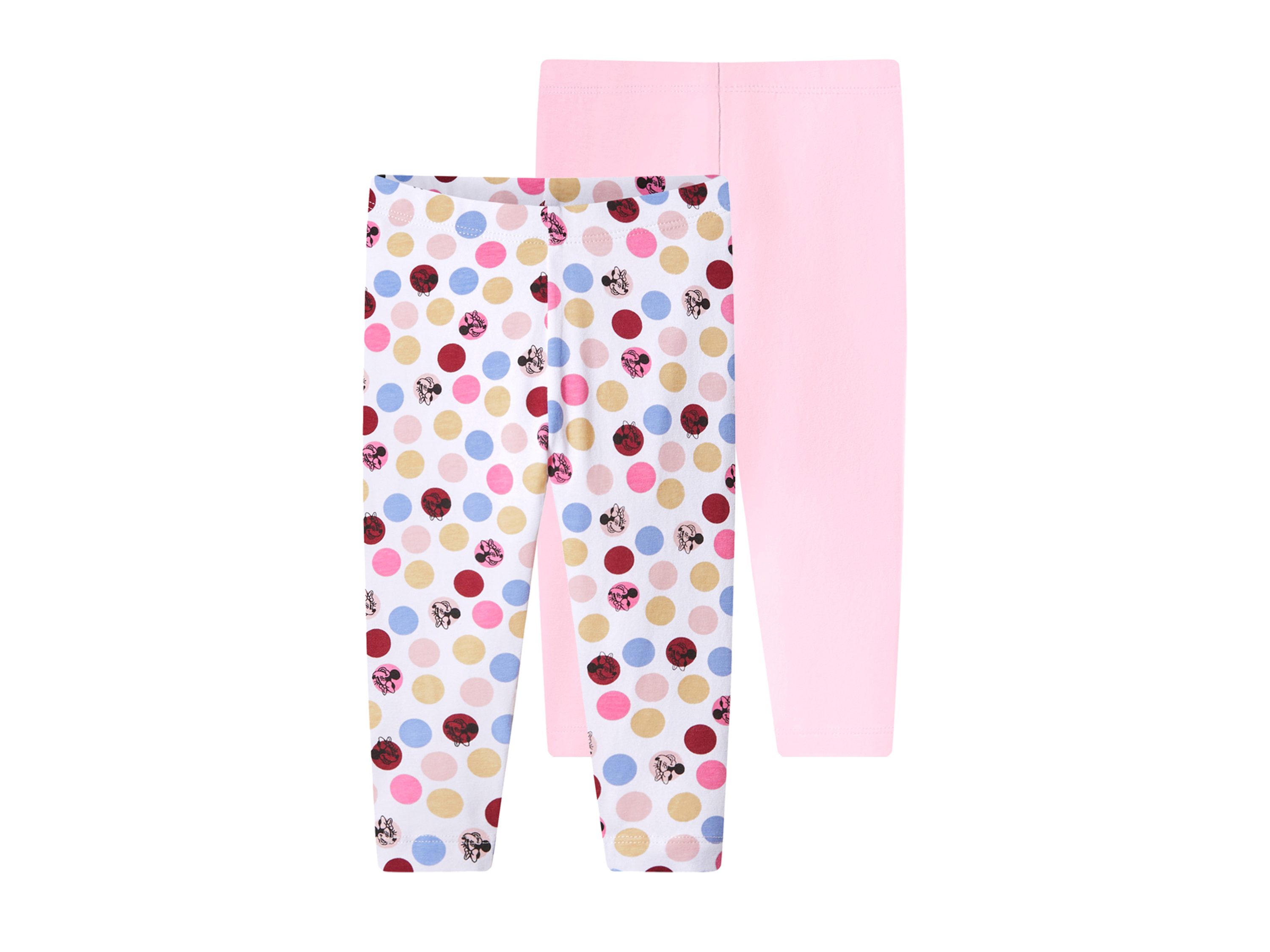LUPILU® Baby Leggings, 2 Stück (gemustert/rosa, 74/80)""