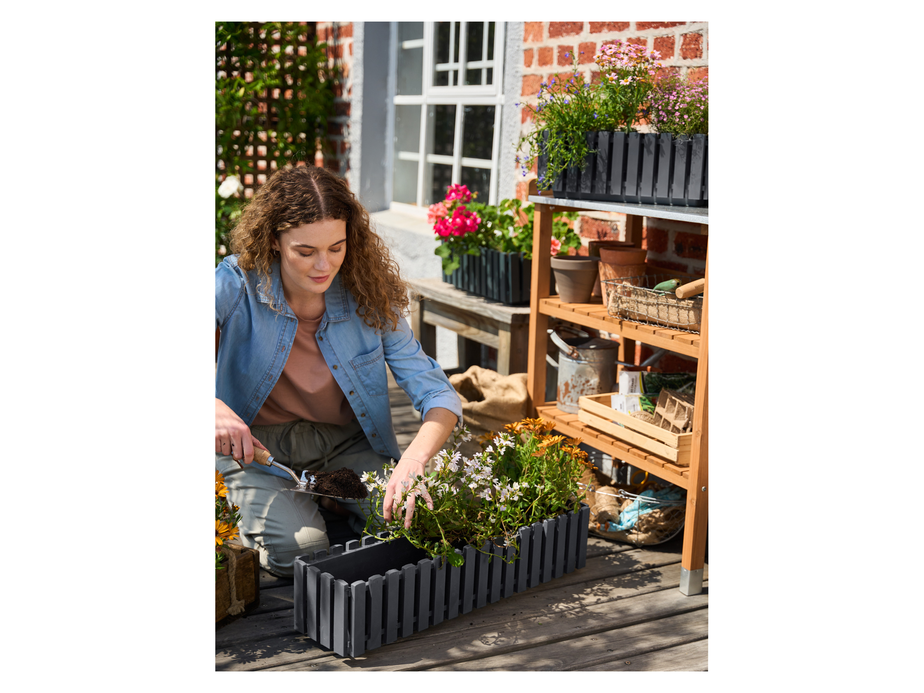 Thumbnail - PARKSIDE® Kensington Pflanzkasten 75 cm (Anthrazit)