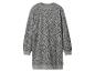Graues Sweatshirt-Kleid mit Leopardenmuster
