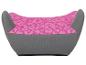 Kindersitzerhöhung in Pink mit Leopardenmuster und Grau