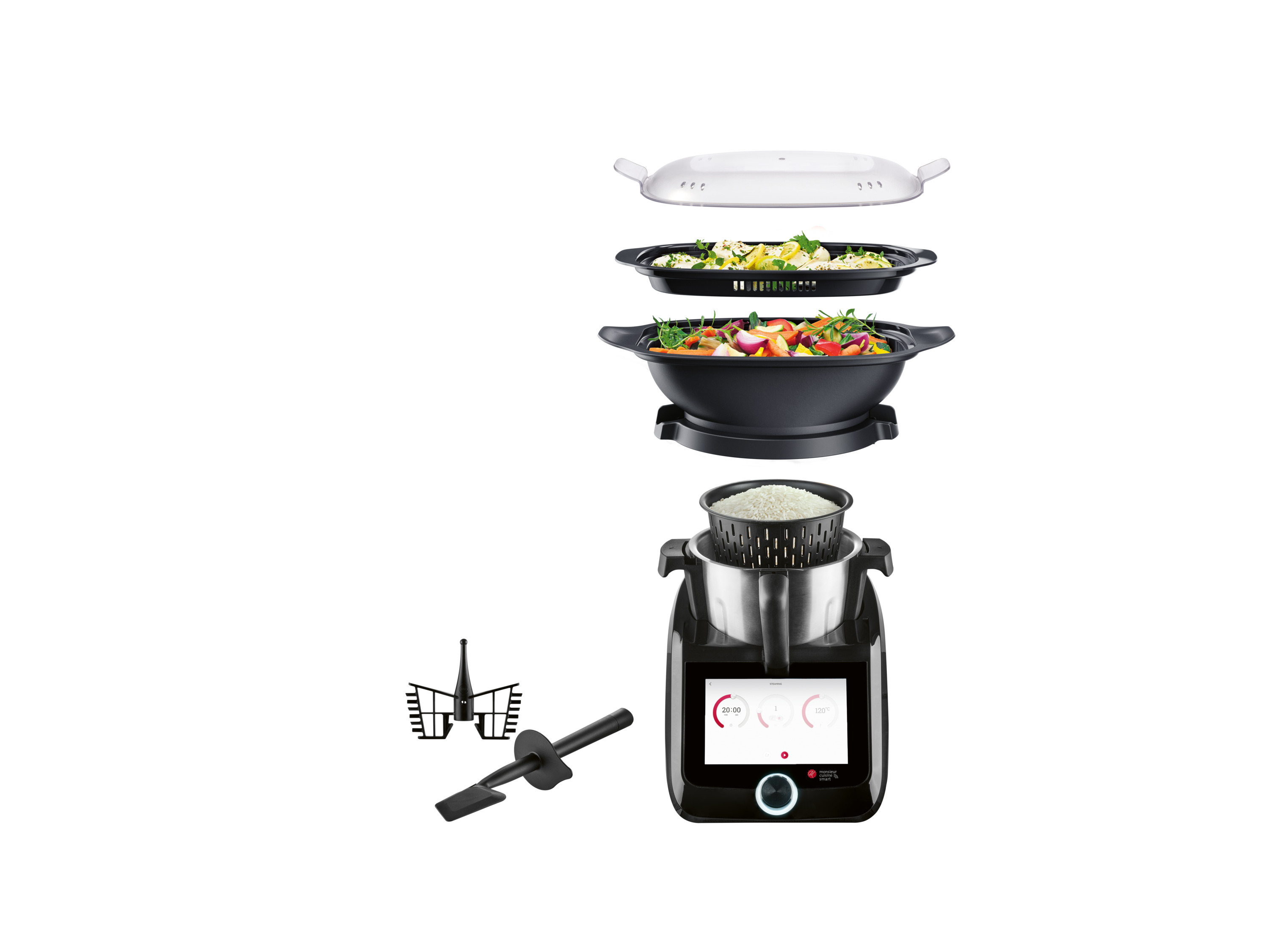 Thumbnail - SILVERCREST® Monsieur Cuisine smart  SKMS 1200 C1 Schwarz