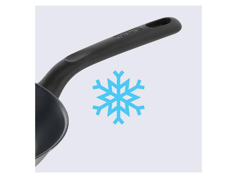 Tefal Pfanne und Gefrier-Symbol.