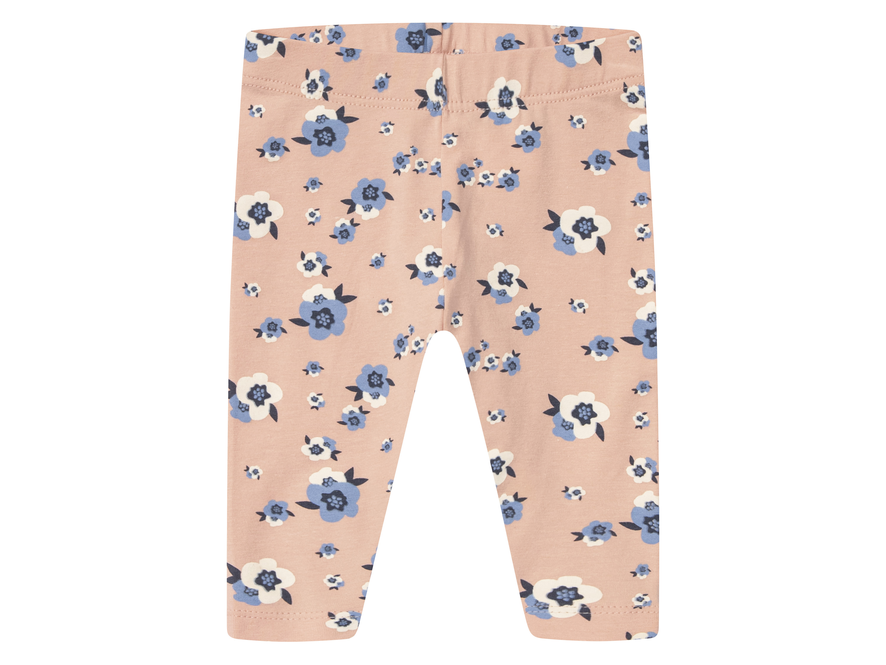 LUPILU® 2 Baby Mädchen Leggings (Blumen/blau, 50/56) – Bild 2 von 4