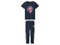 Dunkelblauer Pyjama mit Spiderman-T-Shirt und passender Hose.