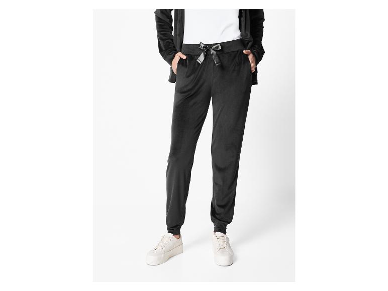 Schwarze Jogginghose mit Satin-Schleife