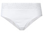 Weiße Unterhose mit Spitze