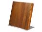 Magnetischer Messerblock aus Holz mit Edelstahlfuß.
