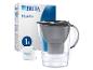 Wasserfilterkanne mit Filterkartusche und Verpackung, mit der Aufschrift '1x MAXTRA PRO'.