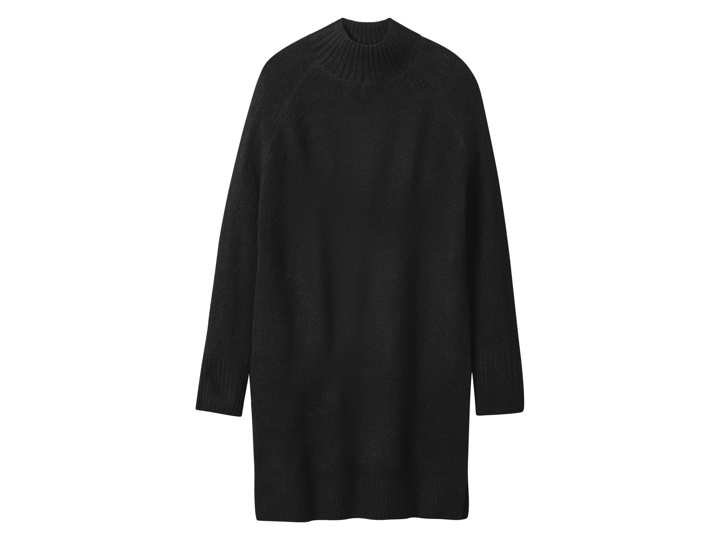 ESMARA® Damen Strickkleid (Schwarz, L(44/46))