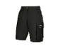 Schwarze Parkside Arbeitsshorts mit Seitentasche