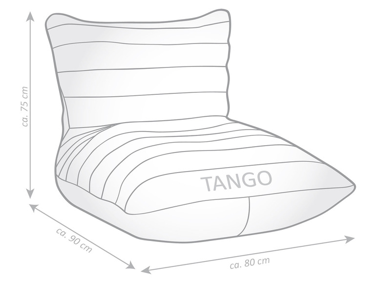 Gehe zu Vollbildansicht: SITTING POINT CANVAS »Tango«, gesteppte und wattierte Rücken- und Sitzfläche - Bild 6
