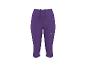 Lila Damen Sport-Capri-Leggings mit Kordelzug in der Taille.