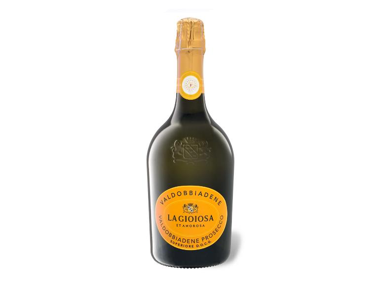 Flasche La Gioiosa Valdobbiadene Prosecco.