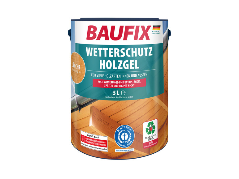 Gehe zu Vollbildansicht: BAUFIX Wetterschutz-Holzgel, seidenglänzend, 5 Liter - Bild 38