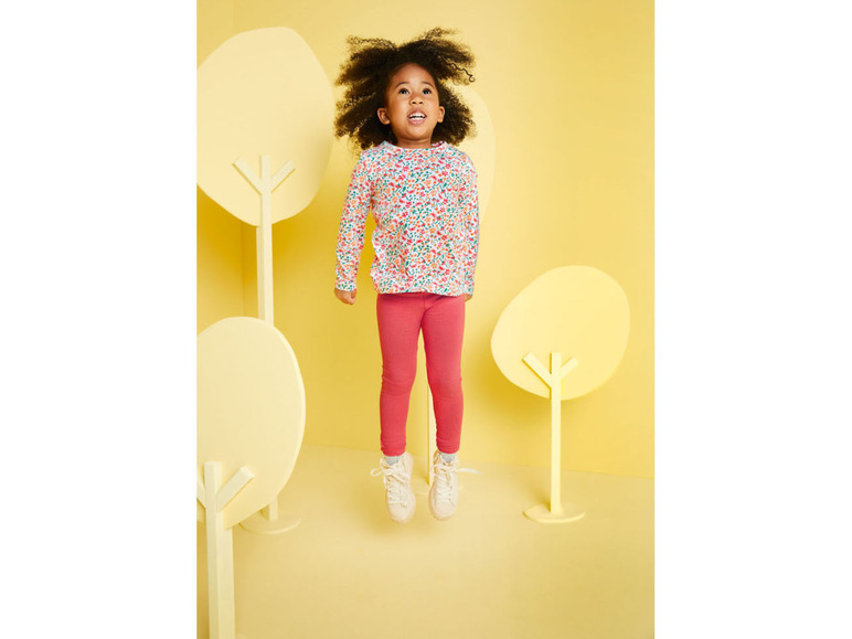 Gehe zu Vollbildansicht: LUPILU® Kleinkinder Mädchen Langarmshirts, 2 Stück, aus reiner Baumwolle - Bild 16
