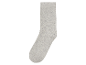 Eine graue Socke aus Baumwollmischung.