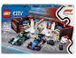 LEGO City F1® Garage mit Mercedes-AMG und Alpine Autos.