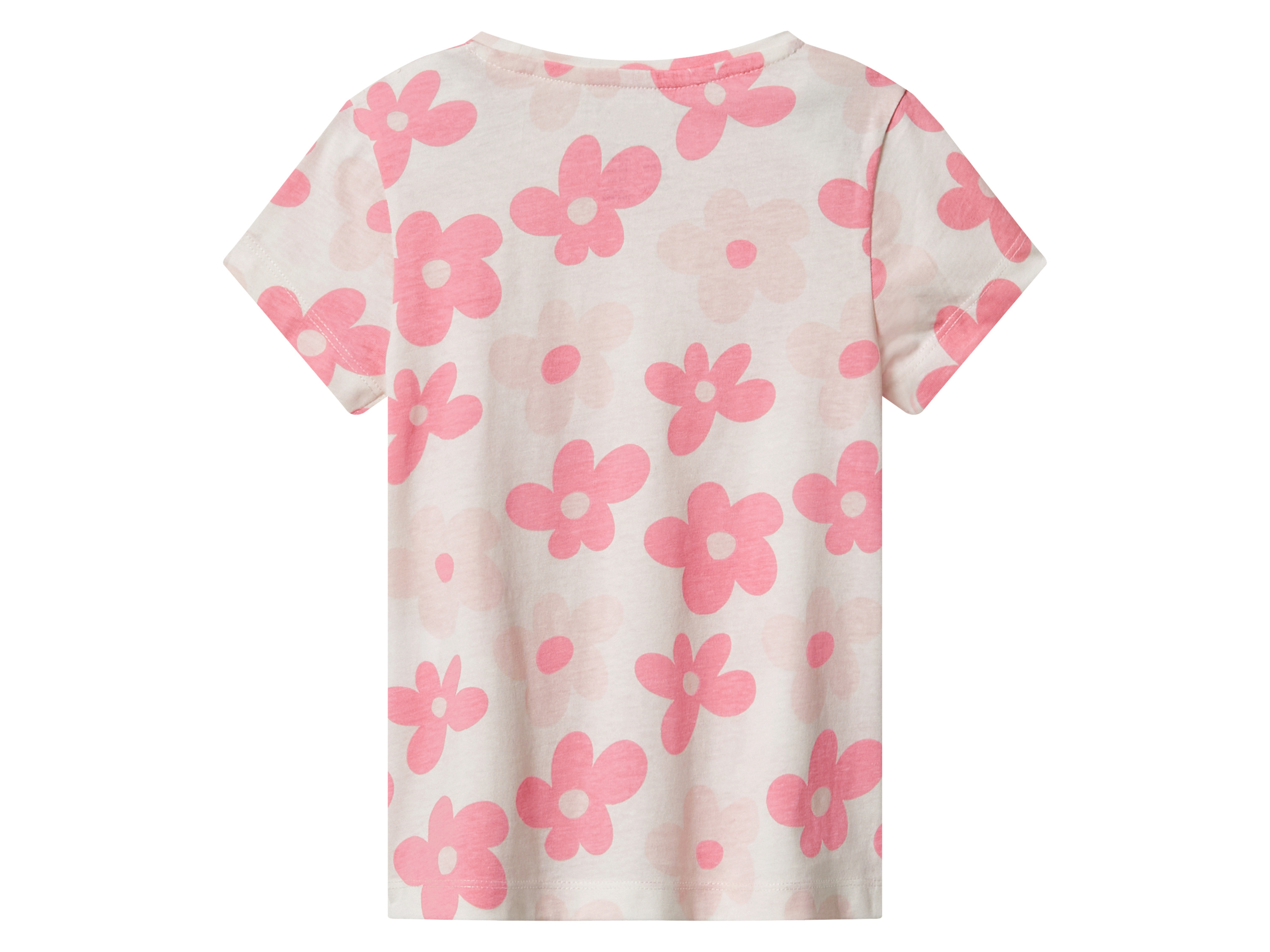 Thumbnail - lupilu® Kleinkinder T-Shirt, 2 Stück (Pink/Weiß, 98/104)