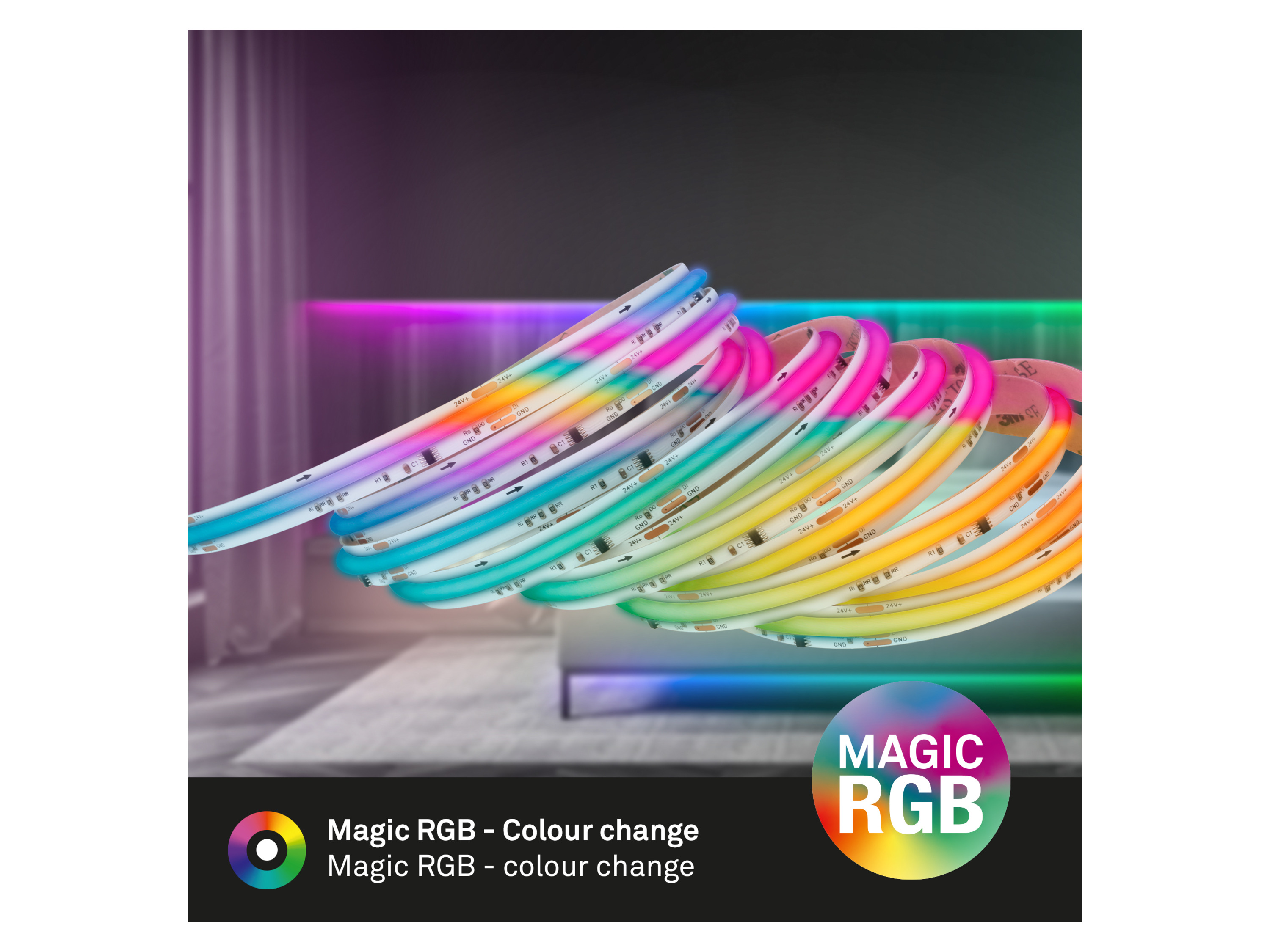 Thumbnail - Briloner Stripe COB LED Flexband 3m (RGBIC)