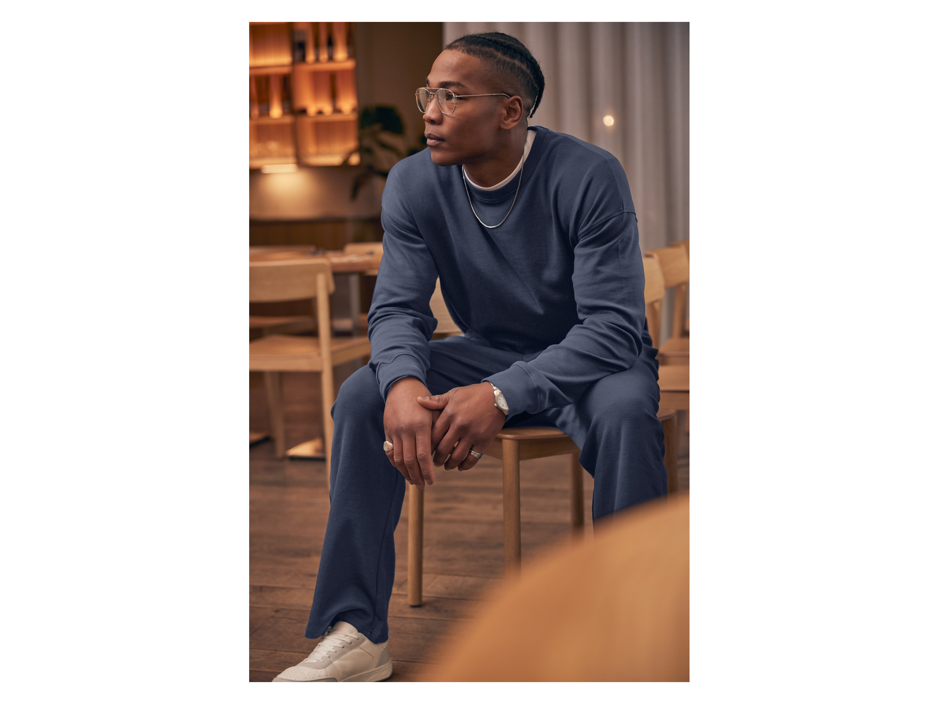 Thumbnail - LIVERGY® Herren Sweatshirt (Navy, S (44/46))