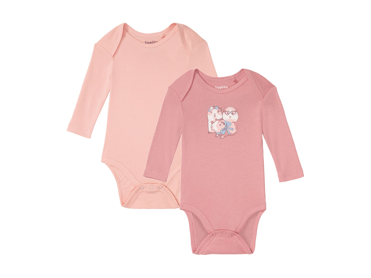 lupilu® 2 Baby Bodies (rosa/pink, 62/68) | 04055334412452