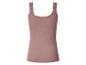 Rosa Trägertop mit Spitzenbesatz