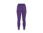 Lila Sportleggings mit Nahtdetails und Logo am Bund.