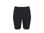 Schwarze Sportshorts mit elastischem Bund und dezentem Logo.