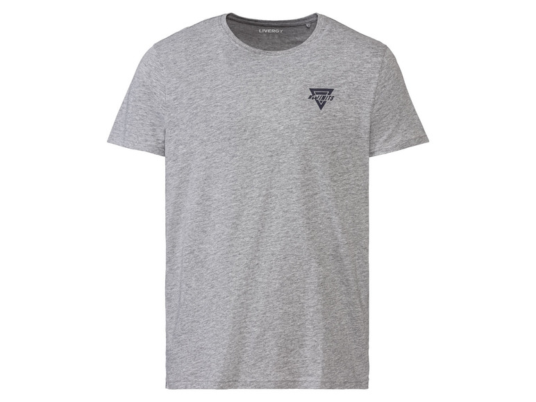 Ein graues T-Shirt mit kurzen Ärmeln von Livery mit 'No Limits'-Logo.