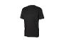 Schwarzes Herren-Sport-T-Shirt mit kurzen Ärmeln und Rundhalsausschnitt