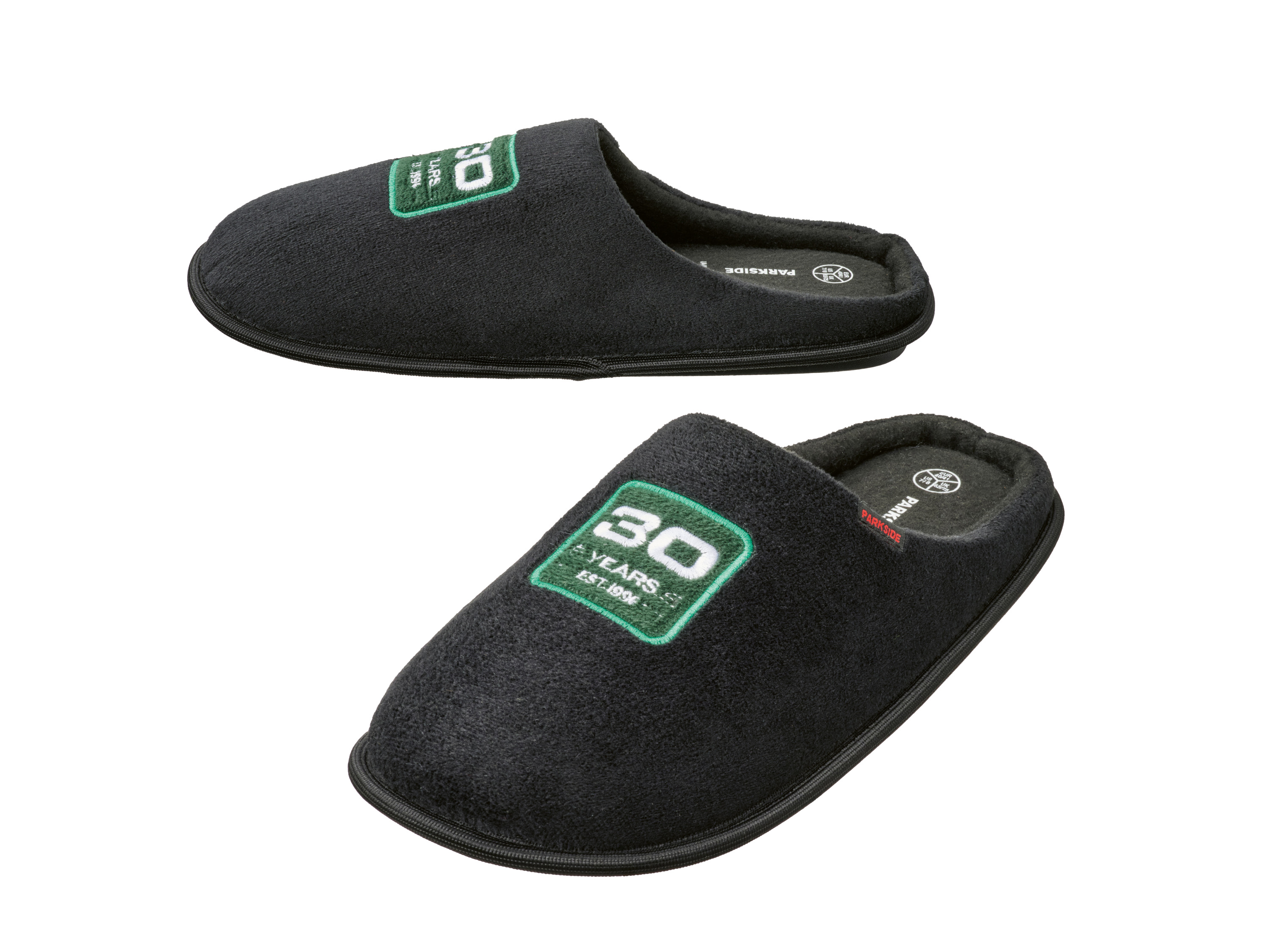 PARKSIDE® Herren Hausschuhe »Fan Edition« (Schwarz, 40/41)""