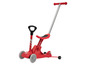 Ein roter Play-Doh 3-in-1 Scooter, Lauflernrad und Schiebefahrzeug.