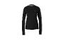 Schwarzes langärmeliges Sport-T-Shirt für Damen