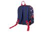 Dunkelblauer Kinderrucksack mit rot-weißem Superheldenmotiv