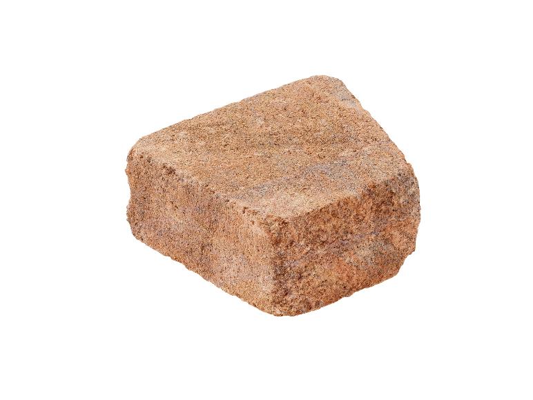 Terrakottafarbener Steinpflasterstein