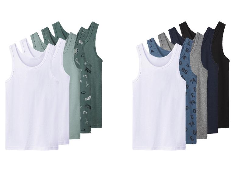 Set Herren-Tanktops in Weiß, Grün, Blau, Grau und Schwarz