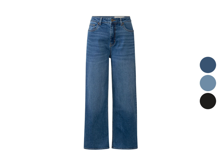 Gehe zu Vollbildansicht: esmara® Damen Jeans, Wide Leg, knöchellang - Bild 1