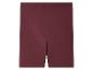 Burgunderfarbene Radlerhose aus Baumwolle.