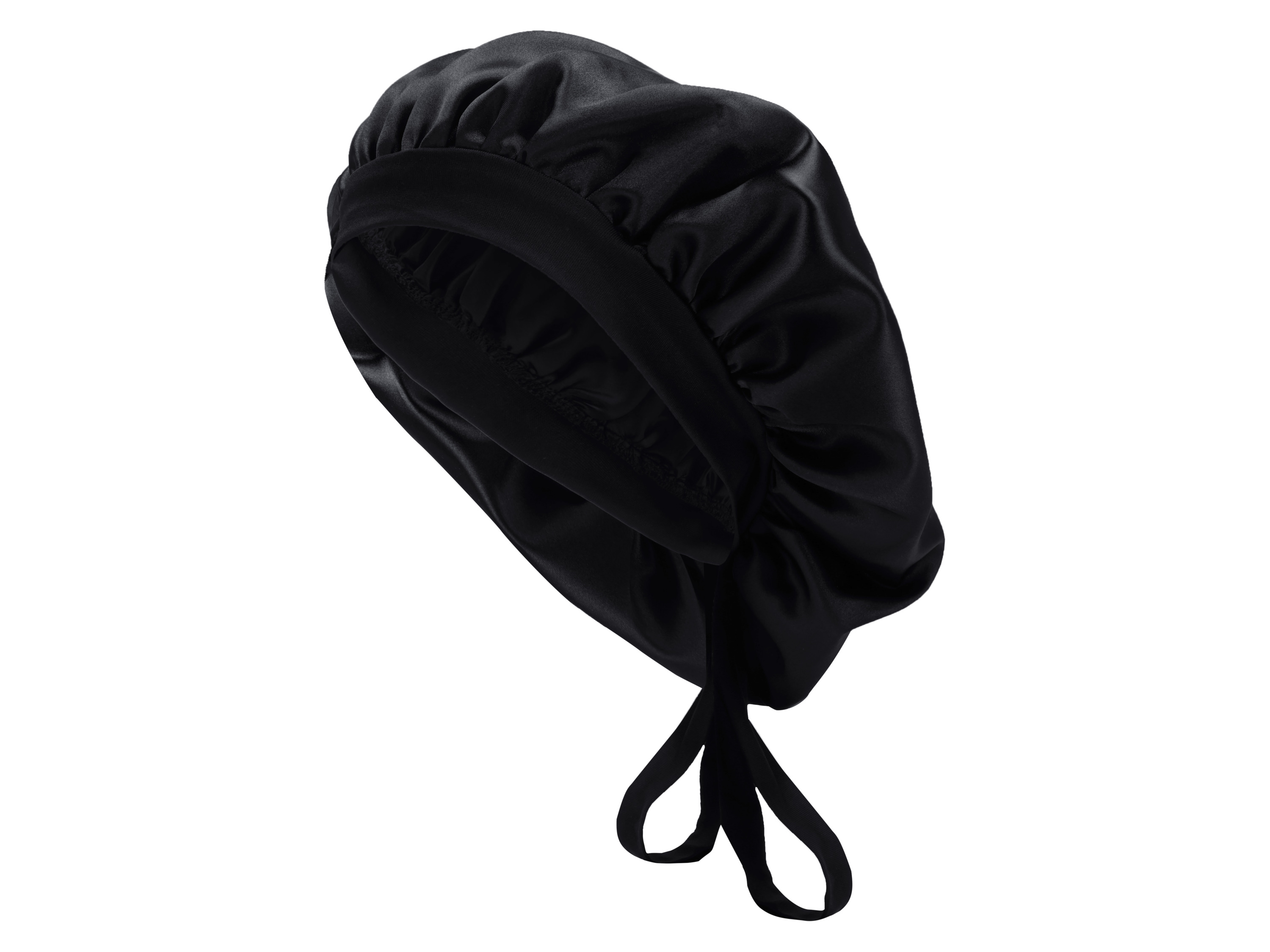 LIVARNO® Bonnet / Seiden-Kissenbezug (Seidenhaube, Schwarz)""