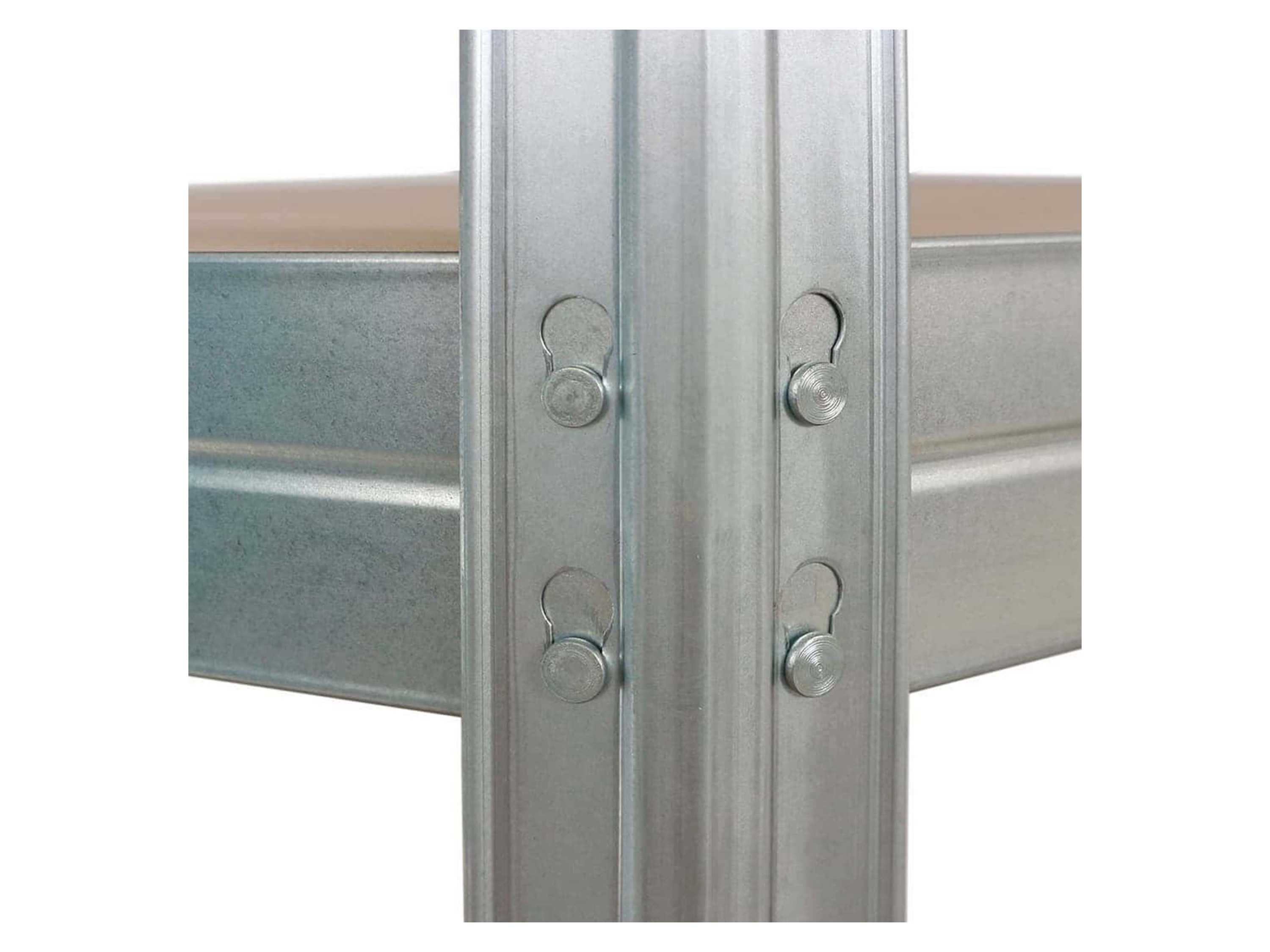 Thumbnail - AR SHELVING Schwerlast Eckregal RIVET 180x90x45x64,5 cm