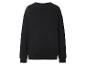 Schwarzes Sweatshirt auf weißem Hintergrund.