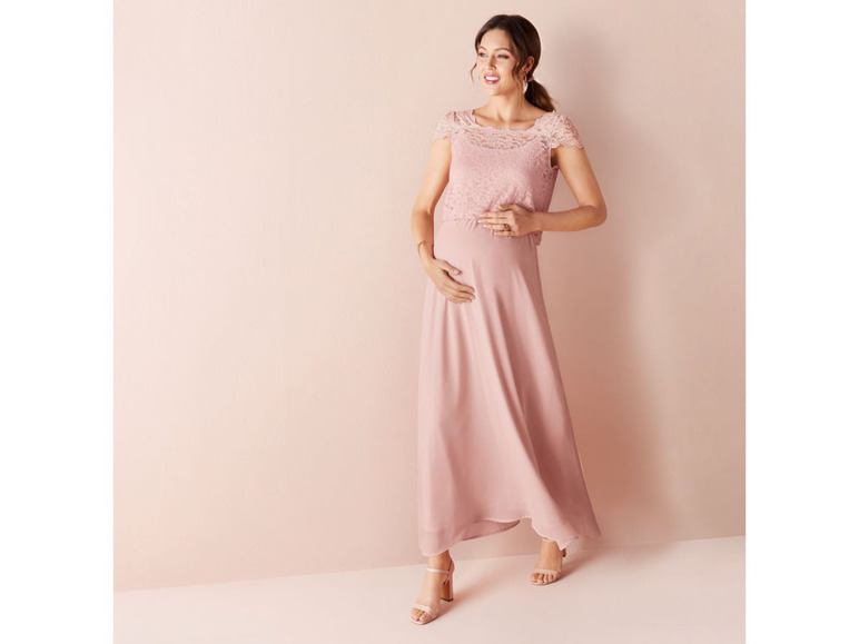 Gehe zu Vollbildansicht: esmara® Damen Umstandskleid, hochwertig verarbeitet mit eleganter Spitze - Bild 3