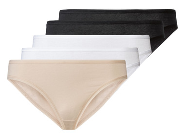 esmara® Damen Minislips, 5 Stück, mit hohem Baumwollanteil