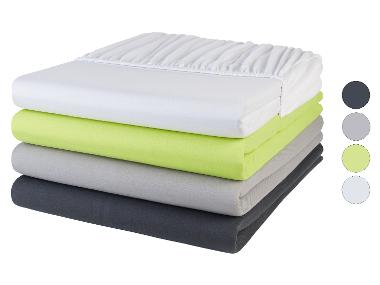 LIVARNO home Jersey-Spannbettlaken, 180-200 x 200