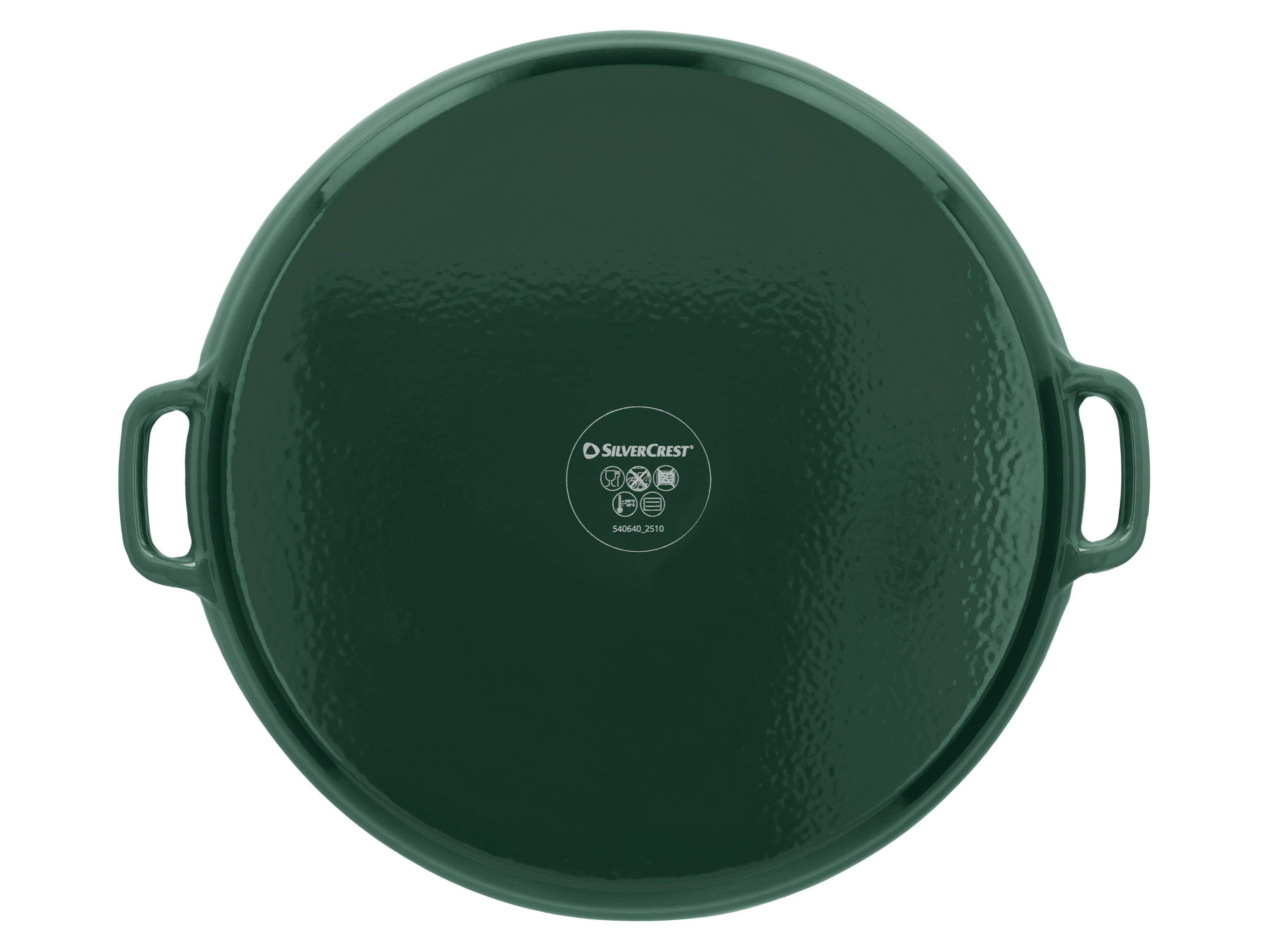 SILVERCREST® Premium-Gusseisenpizzaplatte Ø 31 cm Premium-Gusseisengrillplatte L 36,0 x B 26,0 cm (Pizzaplatte/grün) – Bild 4 von 4