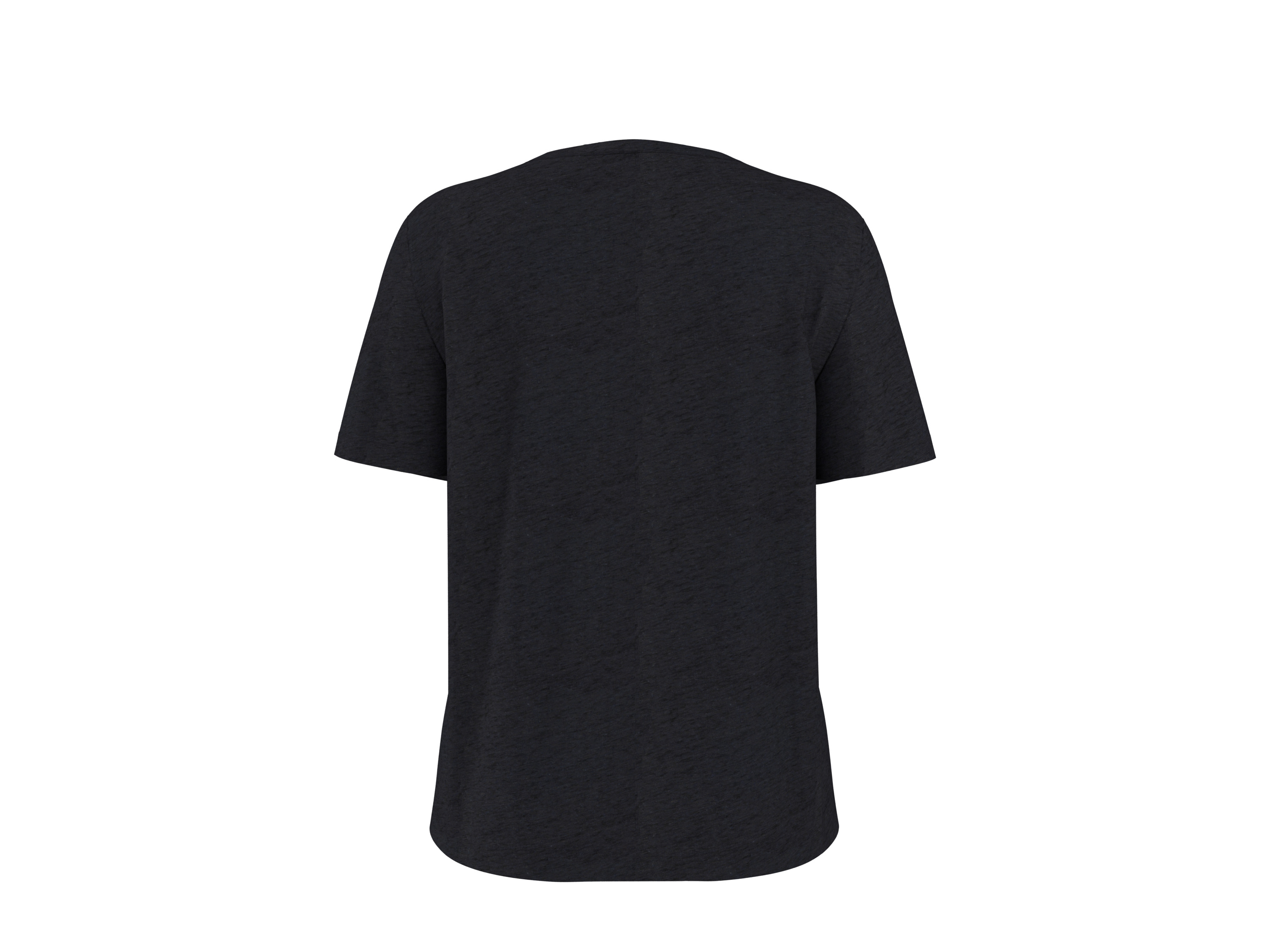 ESMARA® Damen T-Shirt mit Leinen (Schwarz, M(40/42)) – Bild 3 von 4