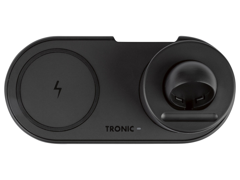 Gehe zu Vollbildansicht: TRONIC Ladegerät 3 in 1, mit Apple Watch Halter und USB-A Port - Bild 4