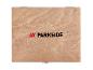Holzbox mit Parkside-Logo.